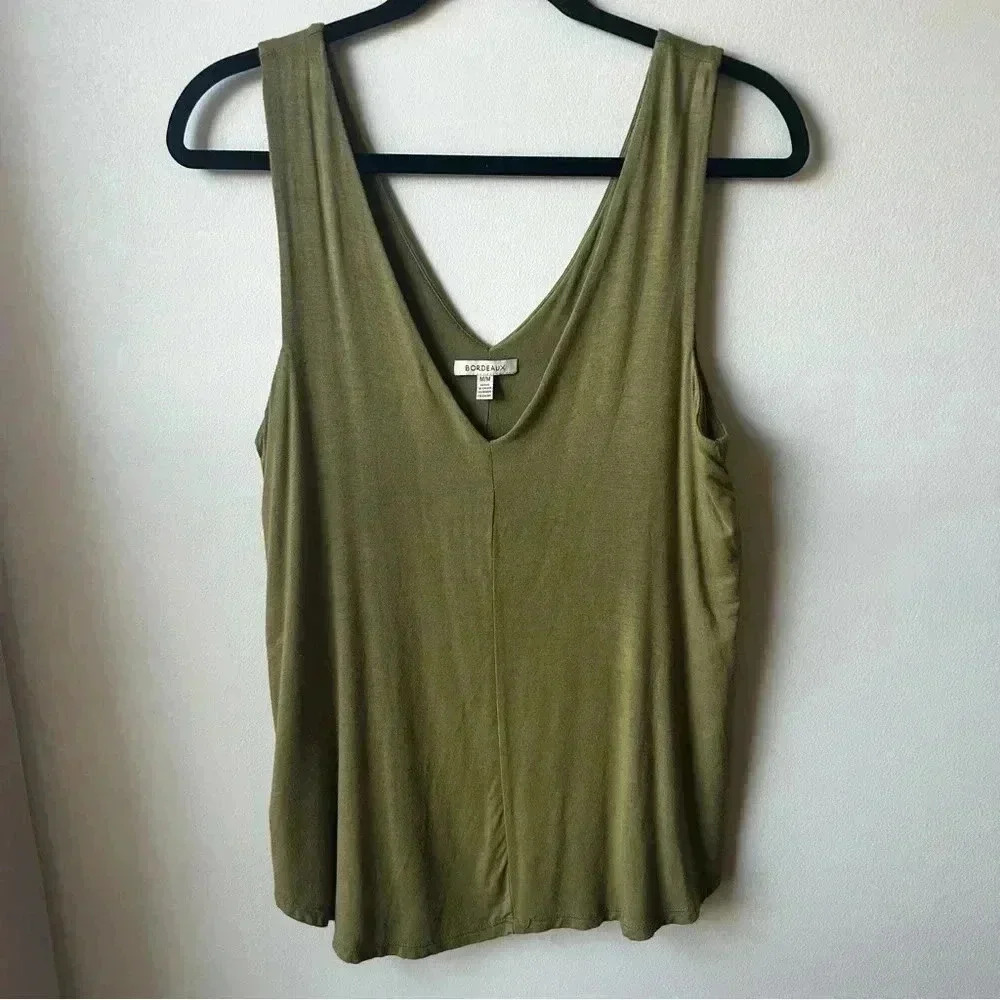 Anthropologie - Bordeaux Double Lined Tank
